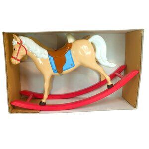 Bitty Baby Rocking Horse In Box Wind Up Musical 2001 American Girl 22" Long